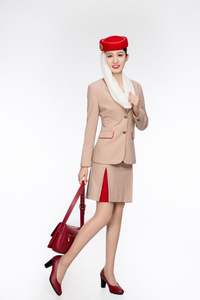 ปรับแต่งชุดยูนิฟอร์มพนักงานต้อนรับบนเครื่องบินคุณภาพสูงของสายการบินเอมิเรตส์สำหรับพนักงานหญิงทั่วโลก - Product Image 3