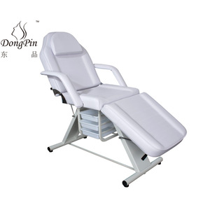 Dongpin Beauty Massage <b>Bed</b> DP-8337 White PVC Leather <b>Folding</b> Salon Chair For Eyelash Extension And Tattoo - Product Image 2