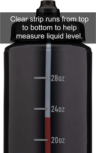 Bình nước thể thao nhựa mềm màu đen 32oz không chứa BPA, có thể in logo tùy chỉnh - Product Image 3