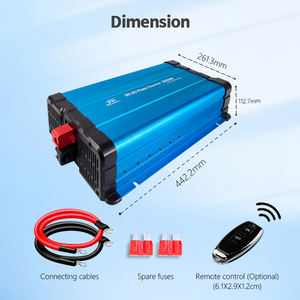 Inversor de Onda Sinusoidal Pura de 3000 Vatios OEM/ODM, Convertidor de Voltaje de 12v a 220v, Inversor Solar - Product Image 4