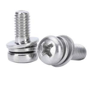 Tùy Chỉnh Pan Đầu Phillips Sems Vít Với Máy Giặt Bằng Phẳng Và Mùa Xuân Chia Khóa Máy Giặt - Product Image 1