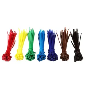 Factory Direct High Quality Colorful Plastic Cable Ties Nylon66 Cable Ties Zip Ties with CE RoHS REACH Certificate