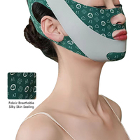 2023 plus récent vert Double menton réducteur V Line Face Lifting Bandage