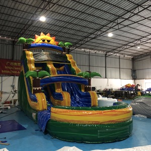 Trượt Thương Mại Cho Trẻ Em Bể Bơi Nhảy Lâu Đài Toboggan Trượt Nước Có Thể Tháo Rời Combo Nhà Nảy Trượt Nước Bơm Hơi - Product Image 1