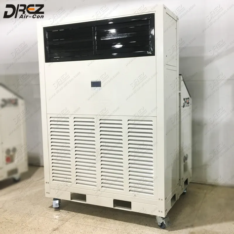 10 Ton drez-aircon taşınabilir paketlenmiş dikey klima olay salonu iklim kontrolü