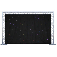Yüksek lümen sahne ışıkları DJ 4x6m RGB LED perde kumaşı yıldız ışığı