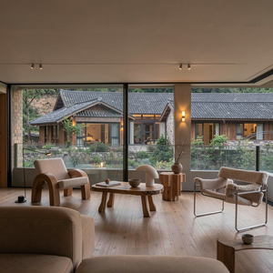 Diseño de Villa Zen Personalizado, Madera Sólida, Piedra Natural, Estilo Wabi Sabi, Patio, Paisajismo, <span class=keywords><strong>Arquitectura</strong></span> Residencial - Product Image 1