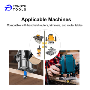 15Pcs Wood <strong>Router</strong> <strong>Bit</strong> Set Tungsten Carbide Tipped with 6mm <strong>1</strong>/<strong>4</strong> Inch(6.35mm) 8mm Shank in Wood Box for Woodworking - Product Image 6