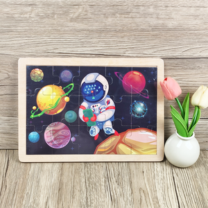 Galaxy Space Adventure 15 pezzi in legno eco-friendly educativo Puzzle di esplorazione cosmica gioco Puzzle per bambini adulti <span class=keywords><strong>stellari</strong></span> - Product Image 2