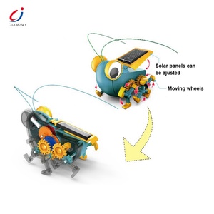 Niños caminando Cricket Diy ensamblar construcción ciencia energía verde energía Solar Robot juguete - Product Image 2