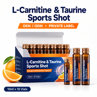 Shot énergétique liquide L-Carnitine Taurine à marque privée OEM, complément nutritionnel sportif pour le soutien énergétique et métabolique