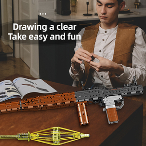 Mould King 14017 lanzador de granadas propulsadas por cohetes técnicos arma de batalla DIY ladrillos Juguetes Juegos de bloques de construcción - Product Image 5