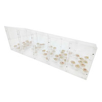 Boîte de rangement multi-compartiments en acrylique de qualité supérieure, personnalisable en couleur/épaisseur, pour organiser des capsules et des petits objets