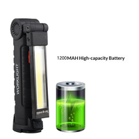 Lampe de travail portable LED COB haute luminosité de qualité supérieure avec indice de protection IP54, commande tactile, rechargeable, en matériau ABS, garantie 1 an