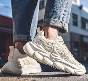 Plate-forme papa chaussures chaussures de sport lumineuses hommes chaussures décontractées populaires all-match baskets homme - Product Image 2