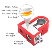 Solide Zin Positif Négatif Amplificateur De Voiture Pince De Batterie Bornes De Batterie Couverture Adaptateur Colliers Ensembles