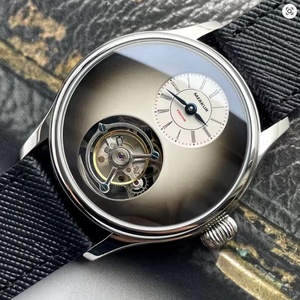 Merkur 100% Tourbillon Watch Men's Titanium Ice Flower Dial Sapphire Watch for Men Mechanical <b>Wristwatches</b> Relogio Masculino - Product Image 3
