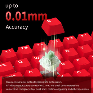 定制68键快速触发键盘0.01毫米8k有线透明设计RGB磁性开关游戏键盘带条 - Product Image 4