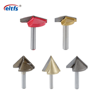 EITFS Carbure CNC Outil De Gravure Pyramide CNC Routeur Bits pour Pierre Jade Bois Fraises V Seres