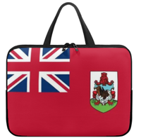 Sac pour ordinateur portable avec drapeau de la Barbade, étui fin et étanche pour ordinateur portable avec fermeture éclair de qualité supérieure, sac portable pour tablette