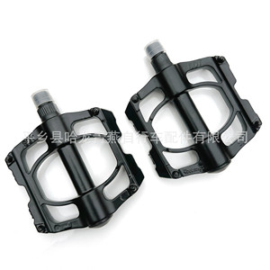 Pédales de vélo de montagne en alliage d'aluminium Sudite, 3 roulements, noires, axe en chromoly SD-05 - Product Image 5