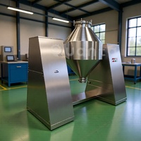 Mélangeur à tambour rotatif pour produits chimiques et lait, petite capacité, 50 kg, 100 kg, mélangeur à double cône pour aliments
