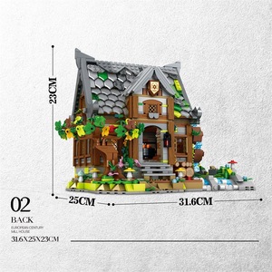 Bloques de Construcción Reobrix, Molino de Agua Europeo del Siglo, Modelo 66045, Juguete de Ensamblaje para Jóvenes, Arquitectura, Casa DIY - Product Image 2