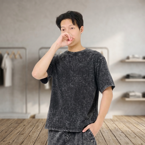เสื้อยืดโอเวอร์ไซส์ สตรีทแวร์ พิมพ์ลายซิลค์สกรีน DTG DTF กราฟิก แอซิดวอช แบบคัสตอม วินเทจ - Product Image 4