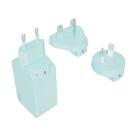 Chargeur mural multiport USB-C GaN UE pour téléphone portable, tablette, ordinateur portable, charge rapide avec prises US, AU, EU, UK