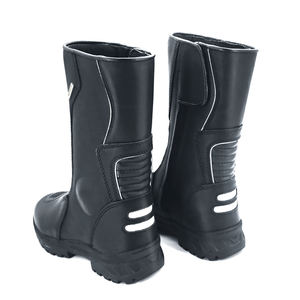 Bottes de moto imperméables de haute qualité en cuir pour homme, chaussures de moto, bottes de tourisme - Product Image 3