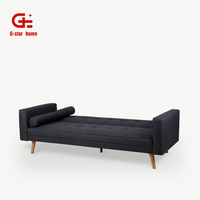 Moderno y cómodo Click Clack Convertible plegable Loveseat sofá extraíble futón sofá cama para la venta