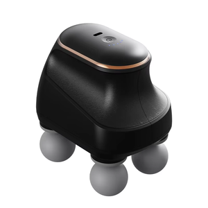 Mini masajeador de músculos de percusión portátil con vibración de Fascia de tejido profundo de mano inalámbrico, 6 velocidades, 4 cabezales, batería de larga duración - Product Image 5