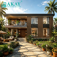 Casa Modular Prefabricada AKAY, Villa Pequeña Expandible y Económica, Casa Contenedor de Ensamblaje Flexible para Resort