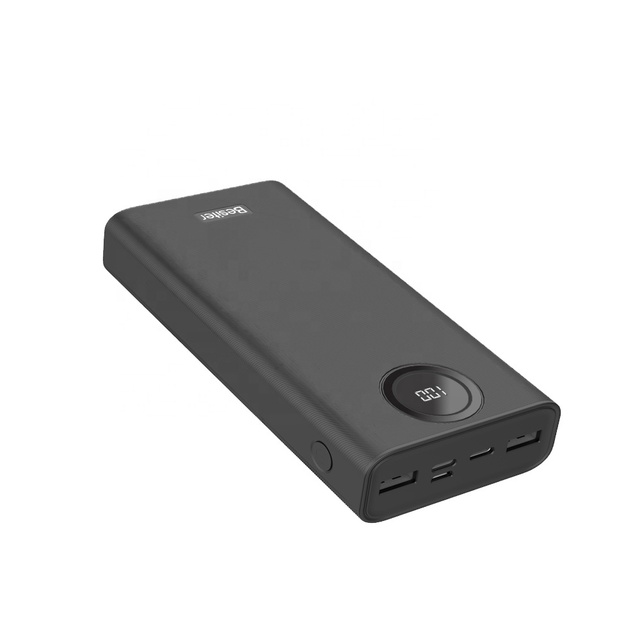 Power Bank 20000mah Super Fast Charging Mini External Battery LCD Dual USB Portable Phone Charger Power Bank