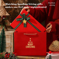 Boîte cadeau de Noël rigide de luxe premium, boîte en carton pliable vide avec fermeture magnétique pour vêtements