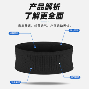 Mesh Sports Waist Bag 33cm Width Nylon Polyester Anti-Theft Outdoor Running Fitness Belt For Men Women Summer 2026 - Product Image 5