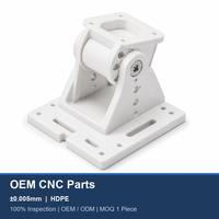 Pièces CNC OEM personnalisées avec tolérance de ±0,005 mm, support de charnière d'antenne satellite en HDPE, inspection à 100 %, fabrication CNC sur mesure