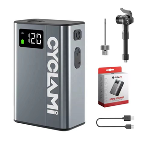 <span class=keywords><strong>Pompe</strong></span> à air électrique miniature 120 PSI avec affichage numérique, personnalisation de la marque, gonfleur de vélo, valve Presta Schrader, vélo de route, <span class=keywords><strong>VTT</strong></span> - Product Image 1