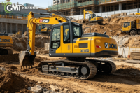 Excavadora de cadenas XE155D usada, 14.6 toneladas, motor Cummins, caja de cambios, bomba de engranajes, modelo 2020, máquina de construcción para terraplenes