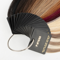 Cartes d'échantillons de couleurs de cheveux naturels pour extensions capillaires – Idéales pour les professionnels du secteur