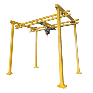 Hot Koop Standaard Workshop Flexibele Track Rail Elektrische <span class=keywords><strong>Trolley</strong></span> Licht Systeem Gecombineerd <span class=keywords><strong>Crane</strong></span> Monorail Licht Brug Kraan Systeem - Product Image 1
