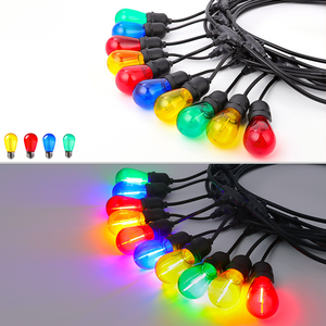 Guirlande lumineuse étanche IP65 10m 20 LED en PVC pour décoration de jardin S14 E27, éclairage extérieur pour Noël, patio et fêtes en plein air - Product Image 6