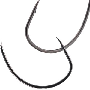 Fishing <b>Hook</b> 8060CP No. 14 <b>Black</b> Nickel Bright Tin Single <b>Hook</b> Ocean Beach Fishing - Product Image 3