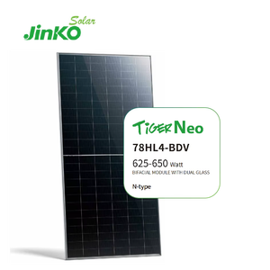 JINKO 72HL4เสือใหม่แผงโซลาร์580W 585W 590W 595W 600W 605W โมดูลวัตต์สูงสำหรับโครงการเชิงพาณิชย์ - Product Image 1