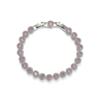 Bracelet haut de gamme, accessoires élégants, vente directe d'usine, Seiko, bracelet fin à boucle solitaire avec diamants ronds, style plage