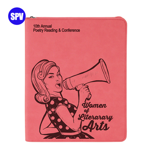 Hỗ trợ thương mại laserable khắc giả da túi danh mục đầu tư kinh doanh Quà tặng cá nhân da danh mục đầu tư trường hợp với dây kéo - Product Image 3