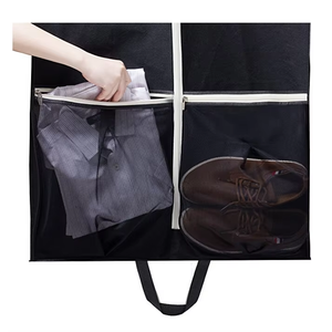 Bolsa de ropa de viaje con fuelle portátil personalizada, bolsa de ropa de <span class=keywords><strong>traje</strong></span> Plegable ligera y transpirable con bolsillo para <span class=keywords><strong>zapatos</strong></span> - Product Image 5
