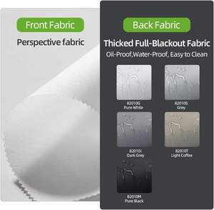 طبقات نهارية وليلية مزدوجة آمنة يدويًا ظلال لاسلكية مع ستائر مناسبة للمنزل والمكتب والفندق والنادي - Product Image 3