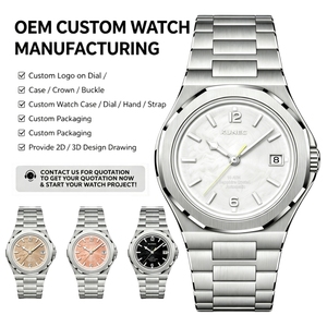โรงงาน OEM ODM นาฬิกาข้อมือผู้ชายแบบคลาสสิคพรีเมียม ระบบจักรกล  โลโก้สั่งทำได้  วัสดุสแตนเลส 316L กันน้ำ 100 เมตร นาฬิกาอัตโนมัติ - Product Image 1