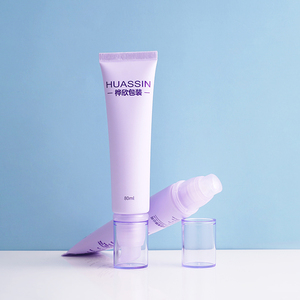 80ml tùy chỉnh bơm chân không bao bì ống kem chống nắng BB CC Kem mặt kem nền tảng container không có không khí bơm Ống - Product Image 2